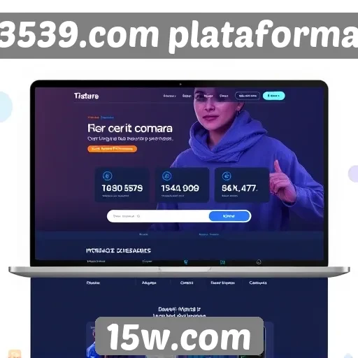 Interface do usuário no site 3539.com